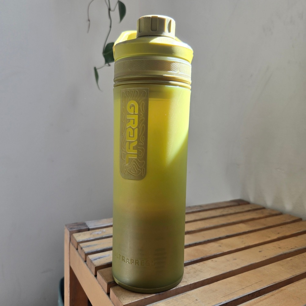 Grayl 16.9oz UltraPress Water Purifier Bottle Unisex Green Excellent Filter